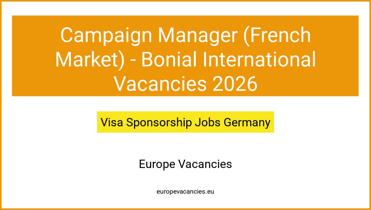 Campaign Manager (French Market) - Bonial International Vacancies 2026