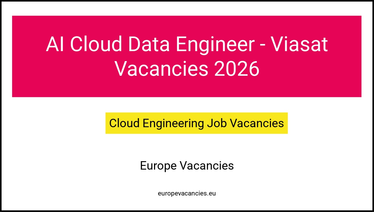 AI Cloud Data Engineer - Viasat Vacancies 2026