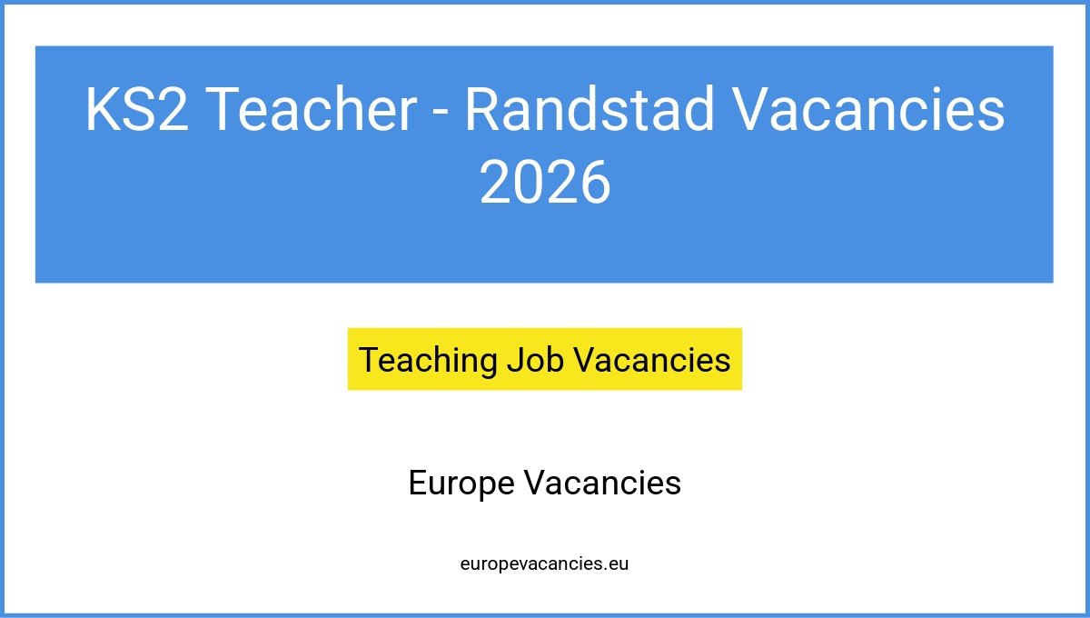 KS2 Teacher - Randstad Vacancies 2026