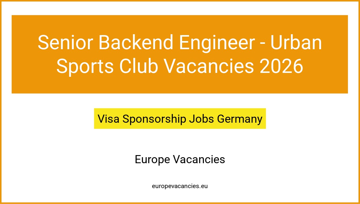 Senior Backend Engineer - Urban Sports Club Vacancies 2026