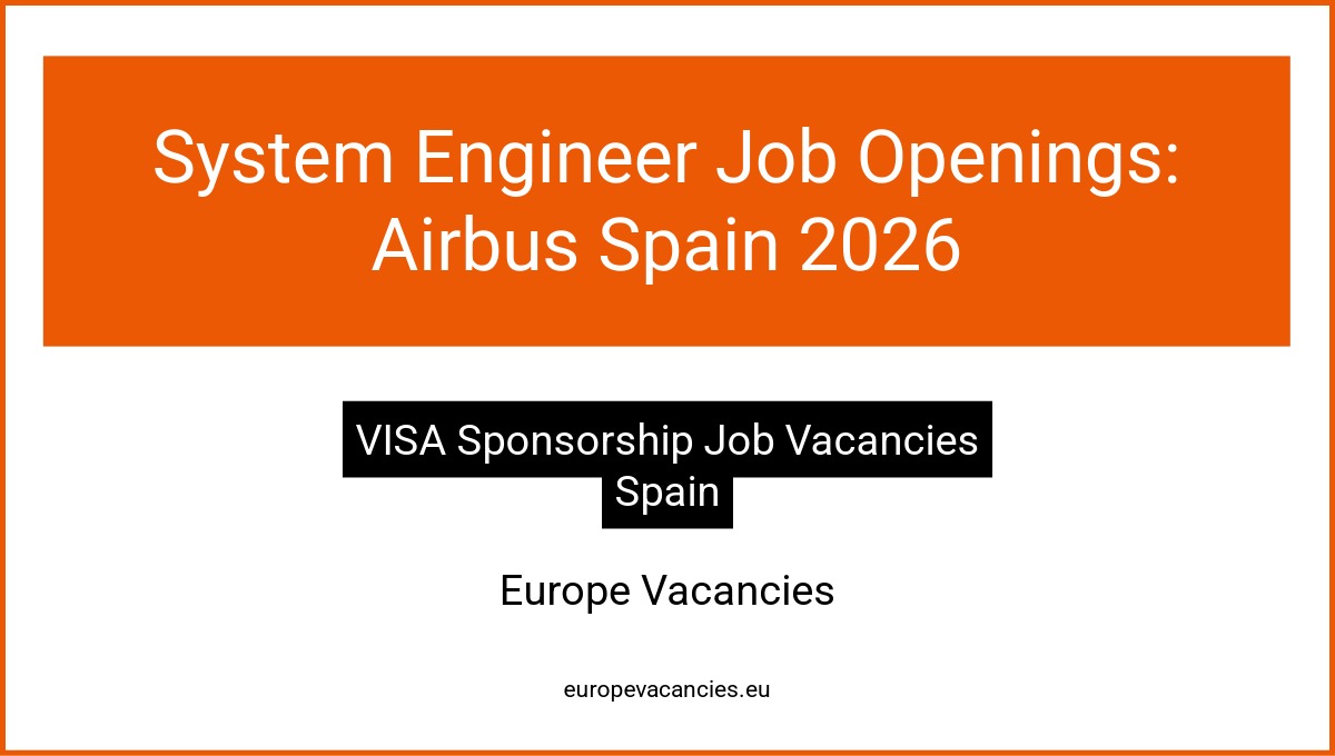 System Engineer Job Openings: Airbus Spain 2026